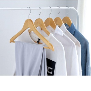 Bán Hot Bán Buôn Boutique Màu Tự Nhiên Vòng Đầu Tủ Quần Áo Gỗ Móc Cho Vải - Product Image 6