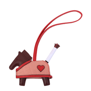 Nouveau Pendentif de Sac en Cuir Véritable et Peau de Mouton, Motif Cheval Volant, Cheval à Bascule et Cheval de Guerre, en Cuir de <span class=keywords><strong>Crocodile</strong></span>, Mignon - Product Image 1