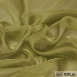 Tessuto Chiffon di seta per abito da sera classico colore blu reale 100% puro organico all'ingrosso tenda tessuta 6mm pianura leggera