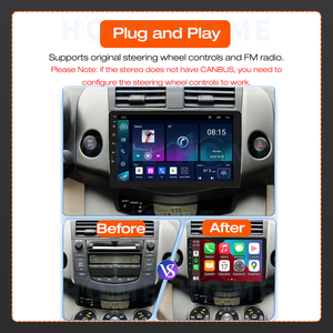 Đầu đơn vị <span class=keywords><strong>Android</strong></span> 14 Xe đài phát thanh đa phương tiện có dây Carplay cho TOYOTA RAV4 2006 2014 <span class=keywords><strong>Android</strong></span> Auto GPS Wifi màu xanh-răng IPS màn hình - Product Image 2