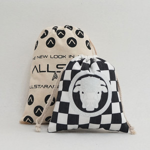 Sac en coton et lin blanc naturel extra large avec cordon de serrage, impression de logo personnalisée, pochette de voyage multi-usages, sac en coton - Product Image 3