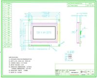 HSM12864M-3-G 128x64 COB LCD Display FPC Monochrome LCM STN Module graphique à matrice de points avec rétro-éclairage blanc latéral