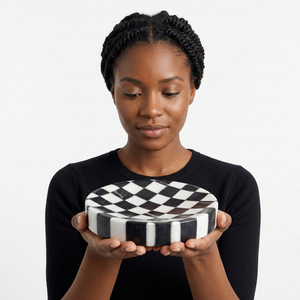 Nouveau Plateau de Luxe en Marbre Naturel Noir et Blanc, Personnalisé, pour Service de Gâteaux, Fruits, Bonbons, Cadeaux, Table, Cuisine Moderne et Rangement de Placard - Product Image 3