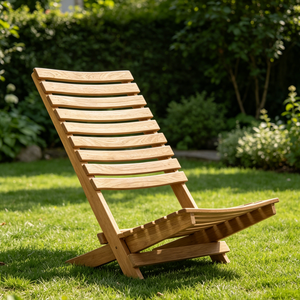 <span class=keywords><strong>Silla</strong></span> <span class=keywords><strong>de</strong></span> <span class=keywords><strong>Playa</strong></span> Plegable para Niños, con <span class=keywords><strong>Respaldo</strong></span> Ajustable, Diseño <span class=keywords><strong>de</strong></span> Rayas, <span class=keywords><strong>de</strong></span> Madera Ecológica, Económica, para Exteriores - Product Image 2