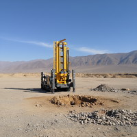 Foreuse pneumatique de puits profonds Qingquan 800m, grande machine de forage de puits d'eau