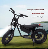 Vélo électrique à gros pneus avec moteur arrière, batterie au lithium 500W, vitesse maximale 45km/h, VTT électrique pour adultes, entrepôt international