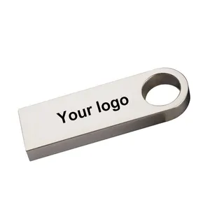 Member use mini USB 2.0 4GB cheap stainless steel free logo custom metal USB