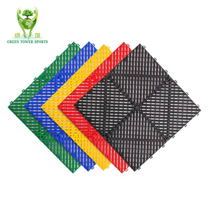 Tapis de sol emboîtables en PP de 18 mm d'épaisseur, grille de drainage antidérapante de 400 mm pour lavage de voitures et atelier de beauté - <span class=keywords><strong>Prix</strong></span> usine - Product Image 2