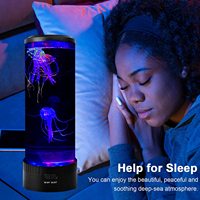 Lampe fantaisie personnalisée pour méduses, lampe électrique ronde à 7 couleurs changeantes pour aquarium, lampe à lave pour méduse