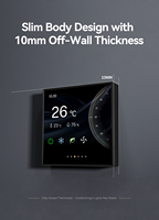 Kit d'écran LCD frontal DWIN 4 pouces 480*480 86-Box, écran tactile intelligent IPS, thermostat, panneau tactile capacitif noir intégré 2.5D