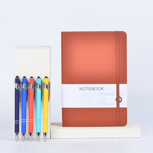 Recomendación Premium A5 Tamaño universal Diseño de bloqueo de color Superficie de PU resistente al desgaste PU Notebook Correa reforzada Pluma lateral - Product Image 5