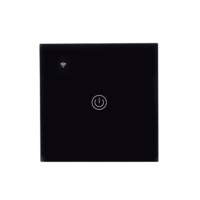 Interrupteur mural tactile sans fil moderne 1 voie pour grossiste, télécommande DIY, blanc, compatible Google Home Alexa