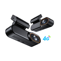 Caméra de tableau de bord 4G avec GPS, stockage cloud, Wi-Fi, capteur G, surveillance de stationnement, enregistreur DVR pour voiture, résolution avant 2K, arrière 1080P