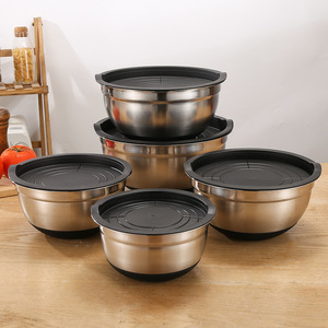Juego de Utensilios de <span class=keywords><strong>Cocina</strong></span> de Acero Inoxidable Directo de Fábrica, Juego de Ollas con Tapa de Vidrio, Compatible con <span class=keywords><strong>Inducción</strong></span>, para Uso en Cocinas de Hotel, Venta al por Mayor - Product Image 3