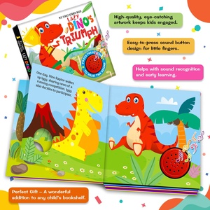 Livre sonore interactif sur le thème des dinosaures pour enfants, « Lazy <span class=keywords><strong>Dinos</strong></span> Triumph », jouet éducatif pour l'apprentissage précoce - Product Image 3