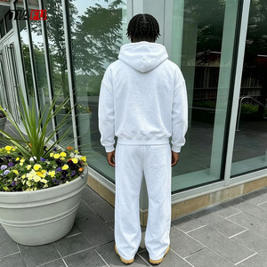 Conjunto de Sudadera con Capucha y Pantalones Deportivos Unisex Extra Grandes de Alta Calidad, Ropa Urbana para Hombre, Logotipo Personalizado, Fabricantes de Ropa Deportiva Y2K - Product Image 3