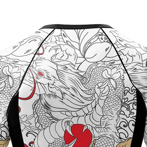 Haut de compression à manches longues avec motif dragon imprimé par sublimation, Rash Guard à séchage rapide, sous-vêtement de sport pour la gym et l'entraînement, OEM en gros - Product Image 6
