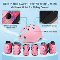 Ensemble de protection pour enfants en forme de tortue, coque en PP, coussinets en EVA avec casque S M pour le roller, le vélo d'équilibre, le cyclisme et les sports