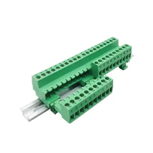 2EDG-UKR-5.08 rail plug-in terminal block 15/35mm rail chassis fixed to plug MSTB