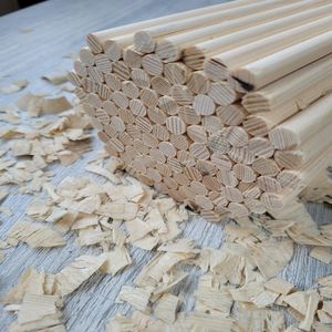 31.5in ยิงธนูไม้จริงลูกศรไม้8มม. แบบดั้งเดิมสำหรับฝึกล่าสัตว์ในร่มกลางแจ้ง - Product Image 4