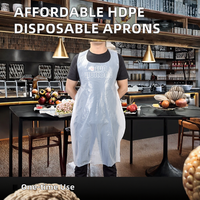 Tablier jetable en PE abordable, de qualité alimentaire, idéal pour la restauration et le traiteur