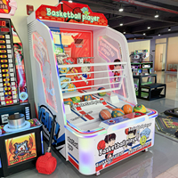 Machine d'arcade de basketball double pour enfants, console de jeu sportive à monnayeur, borne de basketball à double panier