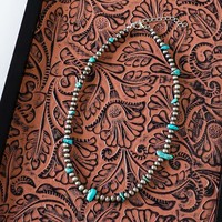 Collier de perles CCB Navajo fait main collier ras de perles de Turquoise occidentale pour femme homme cadeau