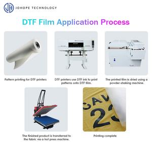 Rouleau DTF personnalisé 30CM/60CM*100M Film de transfert A3 Double face PET Haute durabilité Résistant au lavage Film de transfert thermique pour imprimante DTF - Product Image 4