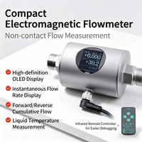 Medidor de Flujo Electromagnético MODBUS DN6-DN65 para Líquidos, para Pasta de Alta Viscosidad, Polímero Líquido, Agua Reciclada y Fluidos Compactos