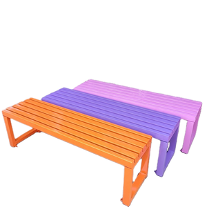 Modern Style Professional Long Iron <b>Metal</b> Patio <b>Bench</b> for Warehouse Outdoor Use - Product Image 1