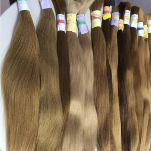 Honey Blonde Cutícula alineada Sin procesar Crudo Europeo Eslavo Ruso Virgen Remy Paquetes de cabello humano a granel Extensiones Proveedores - Product Image 1