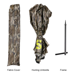 High Quality Easy Carry Aluminum <b>Frame</b> Windproof Waterproof Manual Open Sun Rain Tree-Shaped Custom Logo Hunting Umbrella Pongee - Product Image 3