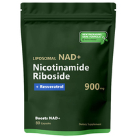 Capsules liposomales NAD+ à marque privée OEM avec nicotinamide riboside et resvératrol pour la réparation anti-âge et la beauté de la peau – Vente en gros