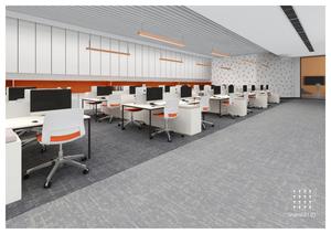 Alfombra Modular Moderna y Minimalista, Antideslizante, Resistente al Desgaste, Reducción de Ruido, Fácil de Limpiar, para Tráfico Intenso, Oficina, Hotel - Product Image 5