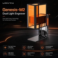 Graveur laser double VMYTH Genesis-M2 30W infrarouge 20W diode bleue 200x200mm, machine de gravure de bureau pour plastique, contreplaqué, MDF, neuf