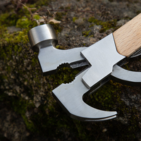 Cuchillo de bolsillo multifunción de acero inoxidable con mango de madera para camping y bricolaje, venta al por mayor de fábrica, personalización OEM, métrico