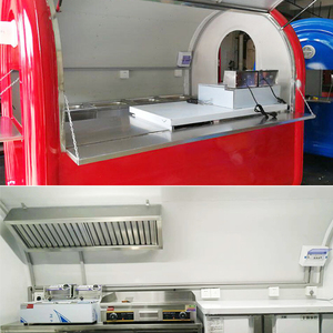 Nuevo Remolque de Comida Redondo de Acero Inoxidable, Estilo Vintage, con Mostrador de Servicio de 360 Grados, Resistente al Óxido, para Venta de Aperitivos - Product Image 2