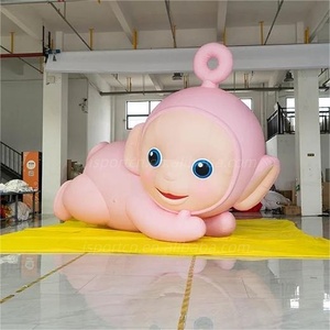 3m chất lượng cao tùy chỉnh dễ thương PVC <span class=keywords><strong>Inflatable</strong></span> nhân vật <span class=keywords><strong>Inflatable</strong></span> búp bê phim hoạt hình màu hồng búp bê bơm hơi khổng lồ mô hình linh vật Mall LED - Product Image 1