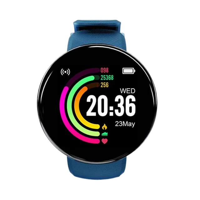 2025 D18s Upgrade Smart Fitness Tracker Watch Waterproof Blood Pressure Heart Rate Sleep Monitoring Call Answering for Magnetic