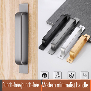 Window Balcony Glass Sliding <strong>Door</strong> Modern Design Self-adhesive Strong Aluminum Alloy Handle for Kitchen Cabinet Holes Drilled - Product Image 1