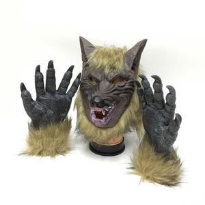 Nouveau Masque de Loup-garou pour Fête et Gants en Promotion pour Halloween et Carnaval - Product Image 1