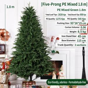 Árbol de <span class=keywords><strong>Navidad</strong></span> Artificial al por Mayor, Forma Completa, PE Mixto Denso, Decoraciones Navideñas <span class=keywords><strong>para</strong></span> el Hogar y la Sala de Estar - Product Image 4