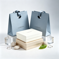Sac de shopping en papier de luxe personnalisé avec logo pour boutique de chaussures, emballage cadeau pour vêtements