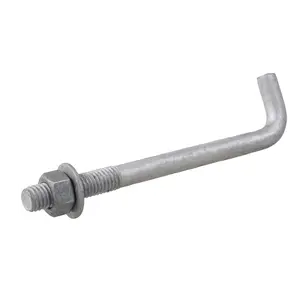 L形地脚螺栓的情况下50个地脚L螺栓1/2在。直径x 6英寸。L带螺母和垫圈