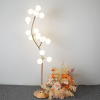 Haute qualité nouveaux accessoires de mariage route lumières décoratives 16 têtes coton heureux arbre fruitier scène fenêtre mise en page boule lumineuse