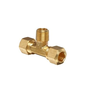 Conexión en T de Compresión de Latón Forjado Pulido de Calidad de Exportación, Rosca NPT Macho de 1 pulgada, para Tuberías de Alta Presión, Garantía de 3 años para Aceite - Product Image 3