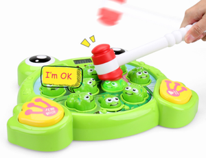Niños pequeños 5 modos 45 niveles Multifuncional Dos martillos Interactivo <span class=keywords><strong>Whack</strong></span> <span class=keywords><strong>a</strong></span> Frog Game con luz y música - Product Image 3