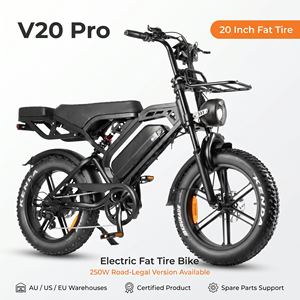 Vélo électrique QMWHEEL V20 Pro OEM ODM à pneus larges de 20 pouces, vélo électrique pour adultes à deux places, avec entrepôt en Italie, aux États-Unis, aux Pays-Bas et en UE - Product Image 1