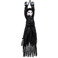 Squelette de décoration en gros, accessoire effrayant suspendu, taille réelle, corps entier, squelette humain, articulations mobiles, squelette en plastique d'halloween