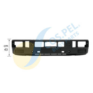 Fabricant professionnel PARE-CHOCS AVANT GRIS (IC288) 208cm Longueur Pour IVECO EUROCARGO | 60-120-150 - Product Image 1